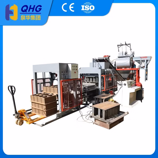 Venta caliente asequible pequeña automática Qt4-24b piedra arenisca cenizas volantes pavimentación hueca Curstone sólido AAC máquina bloquera de ladrillos de hormigón de cemento con precio de fábrica