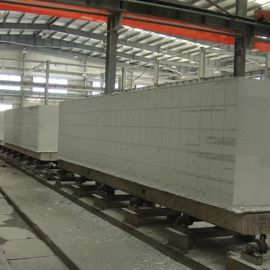 Soporte de embalaje en condiciones de navegar hecho en China Máquina de ladrillos AAC de bloque ligero